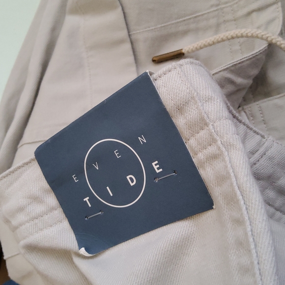 Even Tide Relaxed Drawstring Chino Pants Size 33 × 34 New - Picture 10 of 10